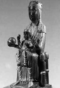 Virgen negra de Montserrat, Espaa <br> (1.200 d.C.)