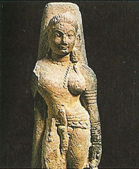 Shiva y Parvati (estatua india del siglo III d. de J.C.)
