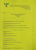<b>Revista de Investigación Transpersonal (Volumen 6/2, 2014) (Especial Compasión). </b>Journal of Transpersonal Research (Volume 6/2, 2014)