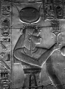 Isis, templo de Seti I, Abydos <br> (c. 1.300 a.C.)